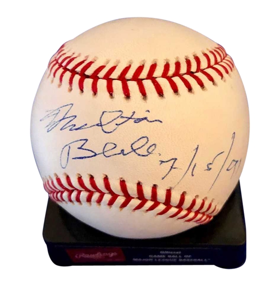 Milton Berle In-Person Signed OAL Baseball (Beckett/BAS Guaranteed)
