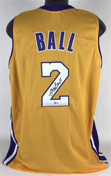 Lonzo Ball Signed Los Angeles Lakers Jersey (Beckett/BAS)
