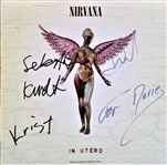 Nirvana ULTRA RARE Group Signed "In Utero" Record Album - Signed Weeks Before Kurts Passing! (Beckett/BAS Guaranteed)