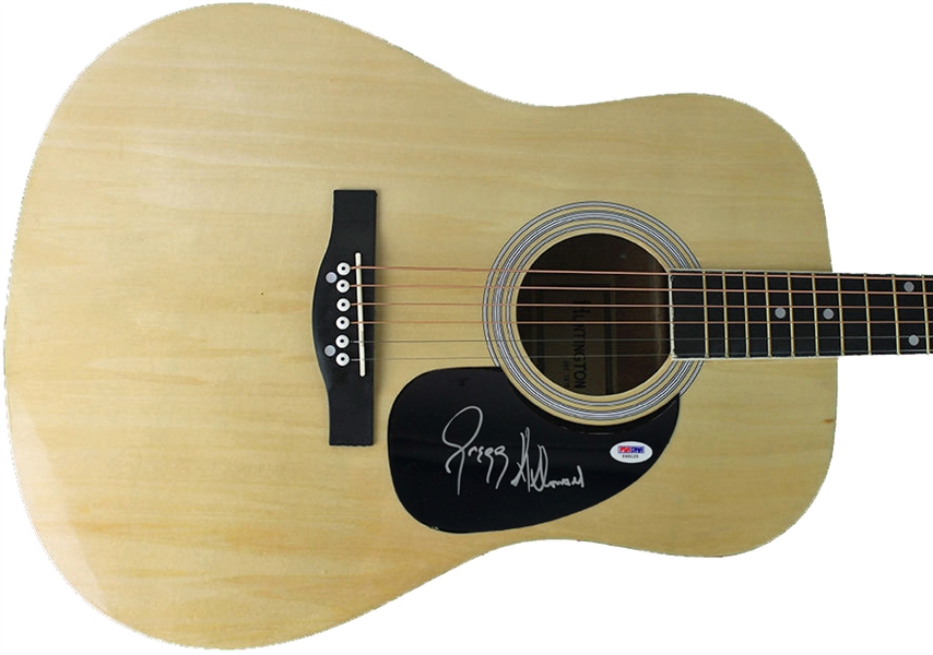 Gregg Allman Signed Acoustic Guitar (PSA/DNA)