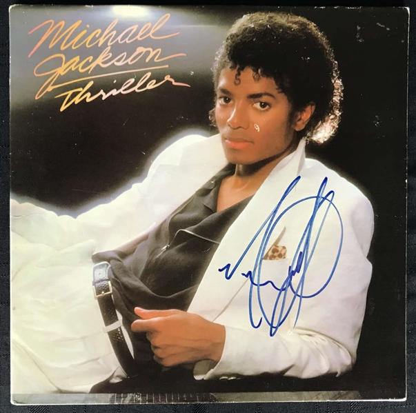 Michael Jackson Stunning Signed "Thriller" Album (PSA/DNA)