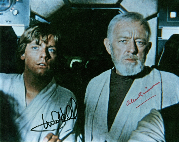 Star Wars: Alec Guinness & Mark Hamill Rare Dual Signed 8" x 10" Photograph (PSA/DNA)