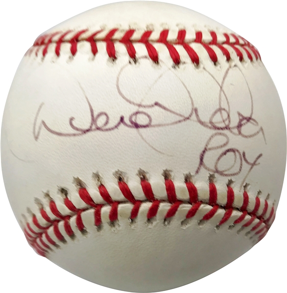 Derek Jeter Near-Mint Vintage Signed & Inscribed "ROY" 1996 OAL Baseball (Bekett/BAS)