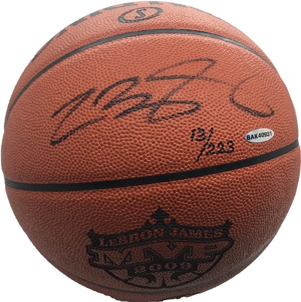 LeBron James Signed Limited Edition 2009 MVP Basketball (Upper Deck)
