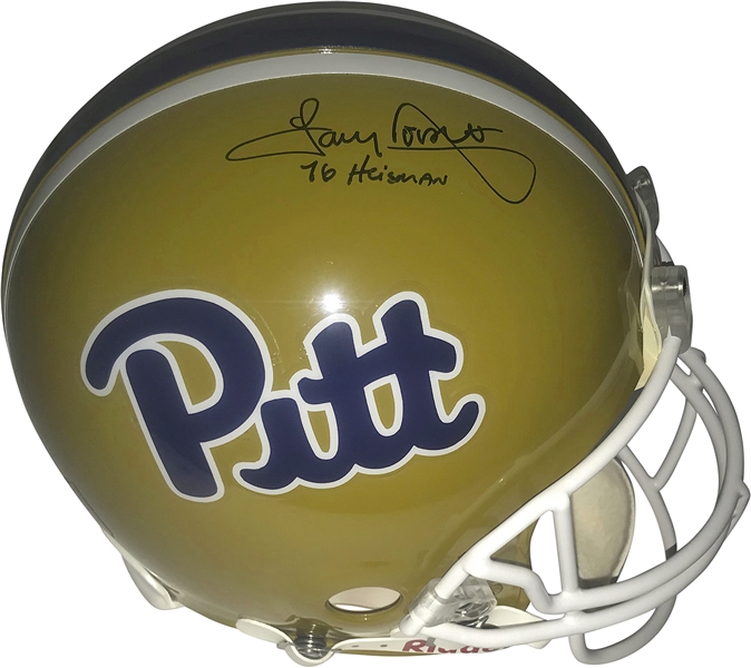 Tony Dorsett Signed & Inscribed "76 Heisman" PROLINE Pitt Panthers Helmet (Beckett/BAS Guaranteed)
