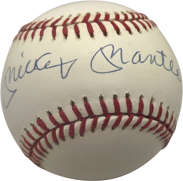 Mickey Mantle Near-Mint Signed OAL Baseball (Beckett/BAS Guaranteed)