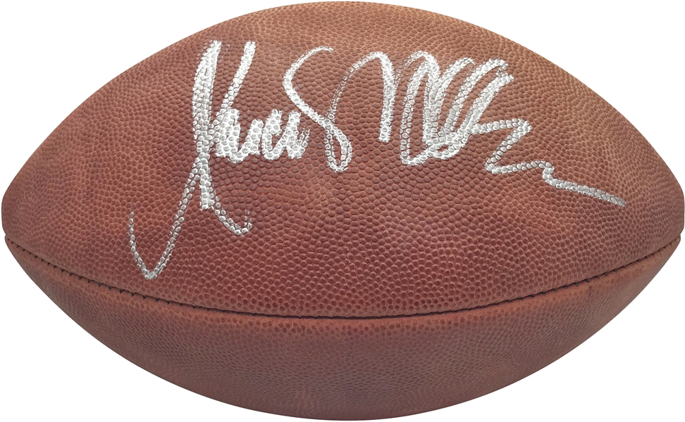 Marcus Allen Signed Leather NFL Football (Beckett/BAS Guaranteed)