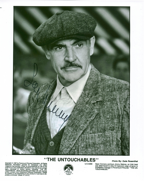 Sean Connery Signed 8" x 10" Untouchables Photograph (Beckett/BAS Guaranteed)
