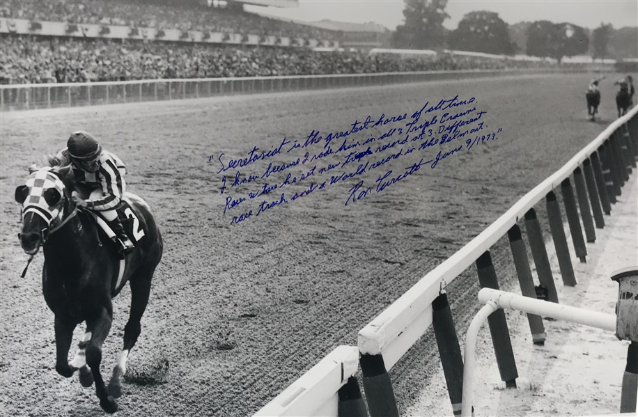 Ron Turcotte Signed & Inscribed 20" x 24" Photograph (JSA)
