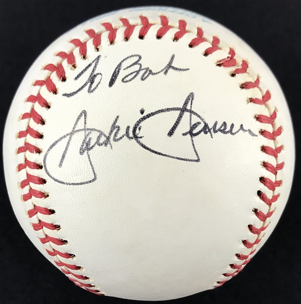 Jackie Jensen RARE Single Signed OAL Baseball (Beckett/BAS Guaranteed)