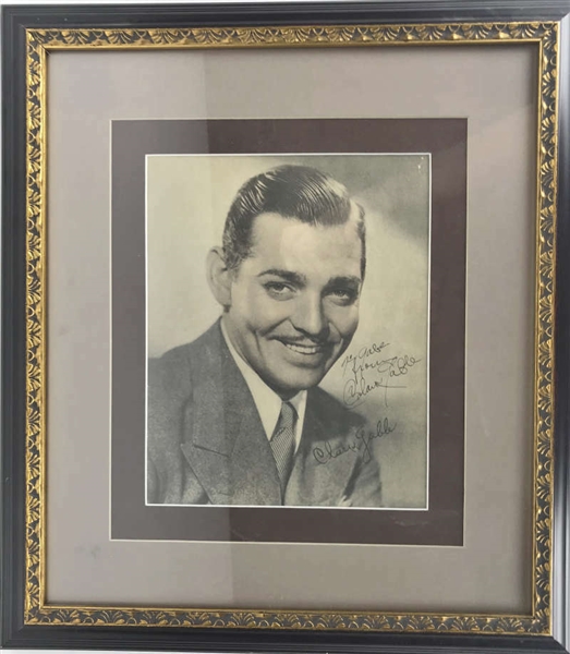 Clark Gable Signed & Framed 8" x 10" Portrait Photo (Beckett/BAS)