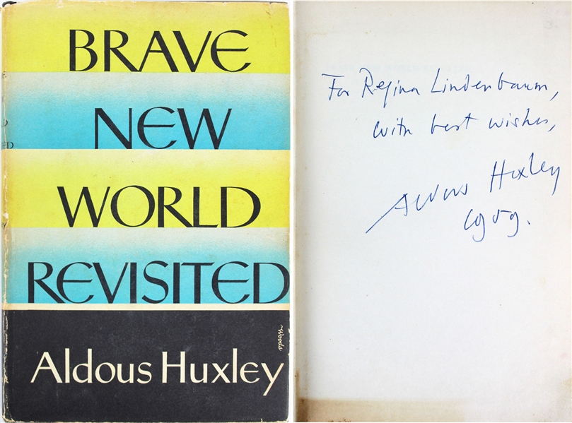 Aldous Huxley Signed "Brave New World Revisited" Hardcover Book (Beckett/BAS)