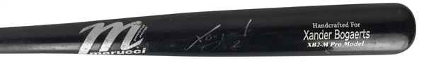 Xander Bogaerts Game Used & Signed 2014 Rookie XB2-M Baseball Bat - PSA/DNA GU 9!