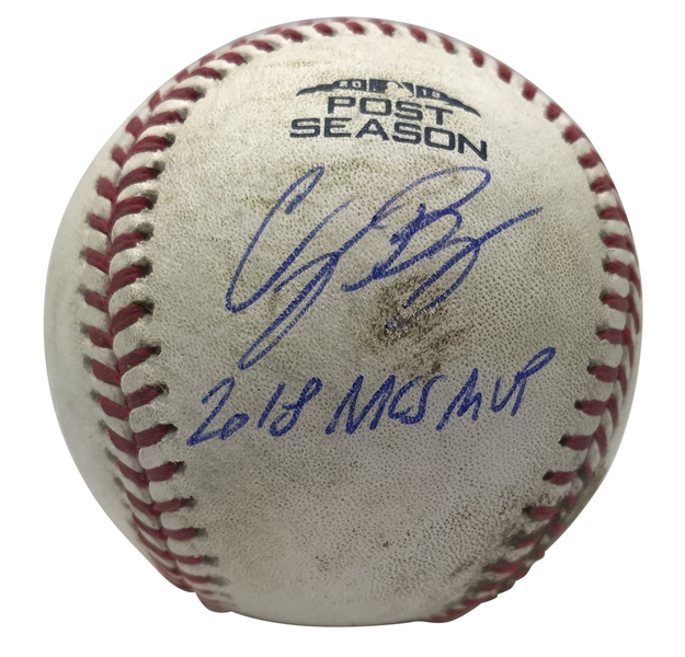 Cody Bellinger Signed & Game Used 2018 NLDS Baseball Pitched To Bellinger During 1-3 Performance w/ a Home Run! (PSA/DNA & MLB)