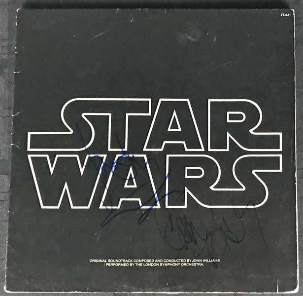 Star Wars: Harrison Ford, Carrie Fisher & George Lucas Signed Star Wars Soundtrack Album (Beckett/BAS)