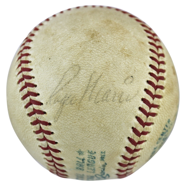 Roger Maris Impressive Vintage Single Signed OAL (Cronin) Baseball (JSA)
