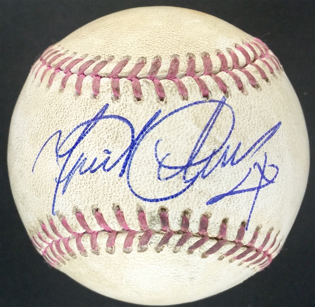 Miguel Cabrera Signed 2015 OML Game Used Baseball :: 5/12/2013 :: CLE vs DET Mothers Day Game (MLB Holo & JSA)