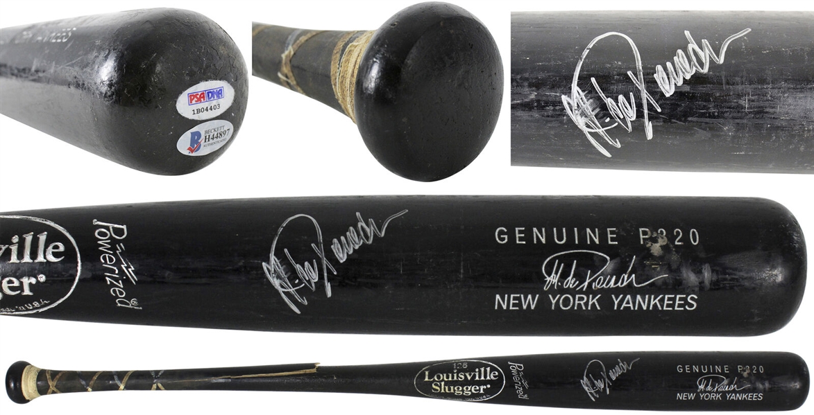 Jorge Posada Game Used & Signed 2004 P320 Model Baseball Bat - PSA/DNA GU 7.5!