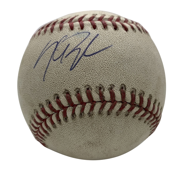 Kris Bryant Signed & Game Used 2015 NL ROY OML Baseball :: Bryant HR Game! (MLB & JSA)