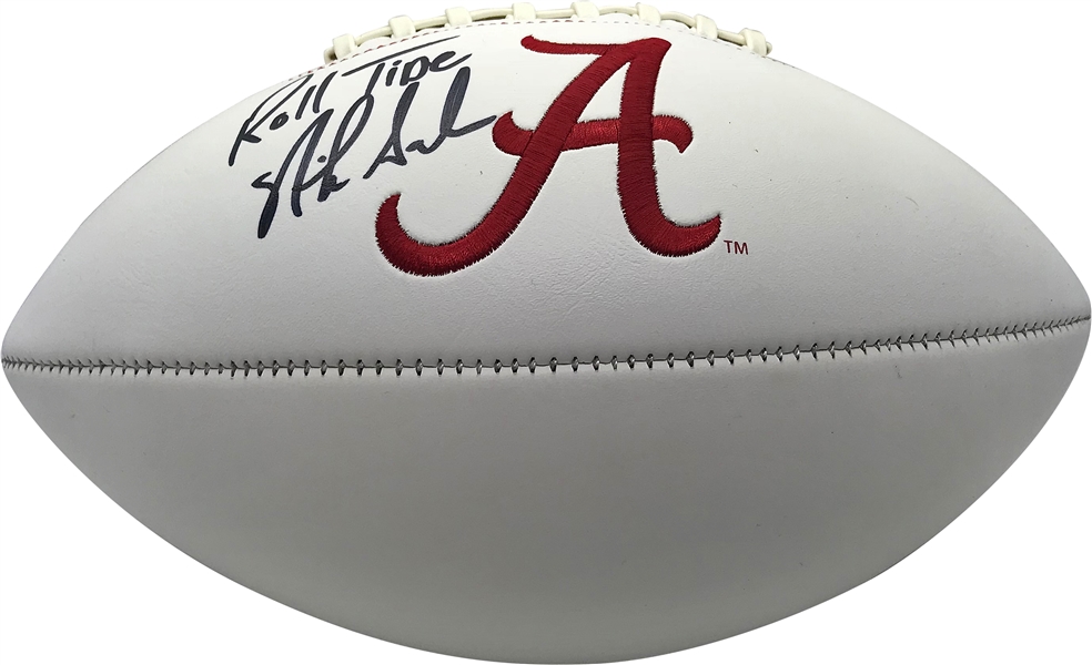 Nick Saban Signed Alabama Crimson Tide Football (PSA/DNA)