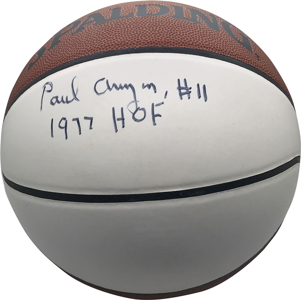 NBA Stars Lot of Two (2) Single Signed Basketballs w/ Paul Arizin & Spencer Haywood (JSA)