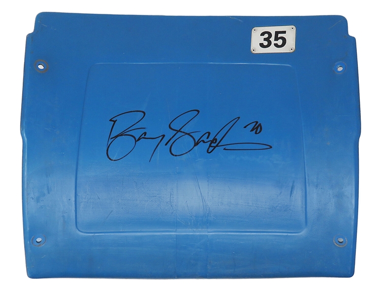 Barry Sanders Signed Seat Back from Pontiac Silverdome (Schwartz COA)