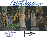 A New Hope: Cast Signed 8" x 10" Color Photo from Royal Award Ceremony (Beckett/BAS Guaranteed)(Steve Grad Collection)