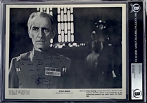 A New Hope: Peter Cushing (Grand Moff Tarkin) Rare Signed 8" x 10" Official Press Photo (Beckett/BAS Encapsulated)(Steve Grad Collection)