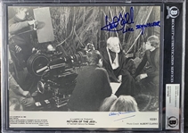 Sir Alec Guinness & Mark Hamill ULTRA RARE Signed "Return of the Jedi" 8" x 10" Publicity Photograph (Beckett/BAS Encapsulated)(Steve Grad Collection)