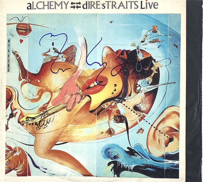 Dire Straits: Mark Knopfler Signed "Alchemy: Dire Straits Live" Record Album (John Brennan Collection)(Beckett/BAS Guaranteed)
