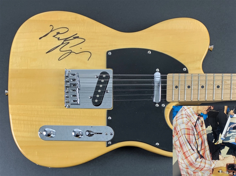 The Doors: Robby Krieger Signed Telecaster Style Guitar with "On The Body" Autograph & Photo Proof! (Beckett/BAS Guaranteed)