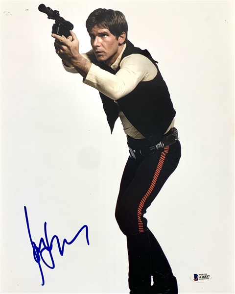 Star Wars: Harrison Ford Signed 11" x 14" as Young Han Solo (Beckett/BAS LOA)