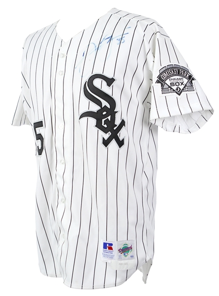 Frank Thomas Signed 1995 Game Worn White Sox Jersey (Mears)