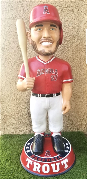 Mike Trout One-of-a-Kind Signed Giant Limited Edition Bobble Head Doll (MLB Authentication)