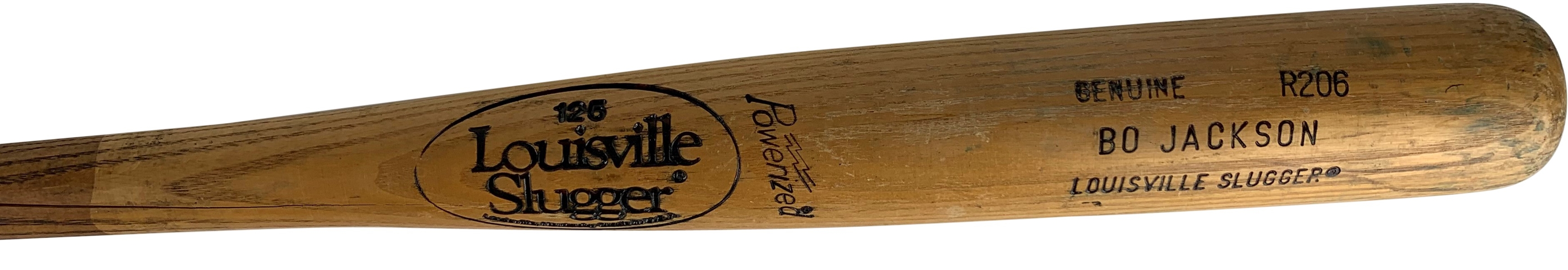 Bo Jackson Game Used Rookie Era 1986-87 R206 Kansas City Royals Baseball Bat (MEARS A-7)