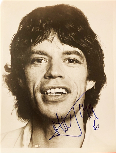 The Rolling Stones: Mick Jagger In-Person Signed 8" x 10" Portrait Photograph (John Brennan Collection)(Beckett/BAS Guaranteed)