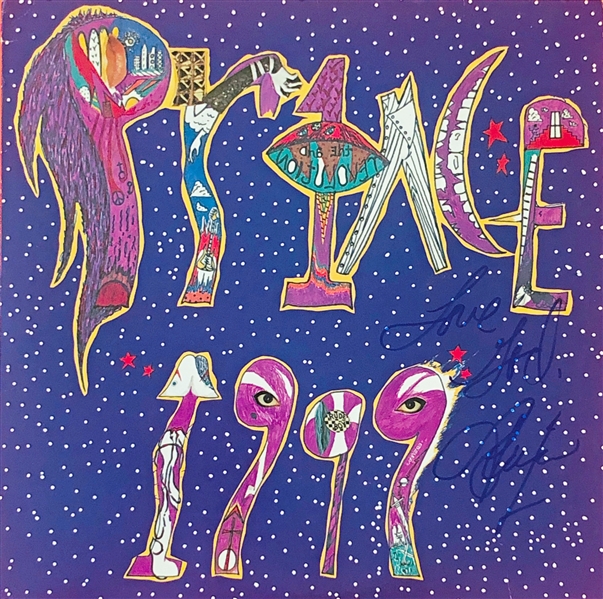 Prince ULTRA RARE In-Person Signed "1999" Record Album Cover (John Brennan Collection)(Beckett/BAS Guaranteed)