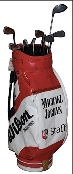 Michael Jordan Personally Owned & Used Golf Bag, Golf Clubs & Golf Shoes (UDA/Michael Jordan Collection LOAs)