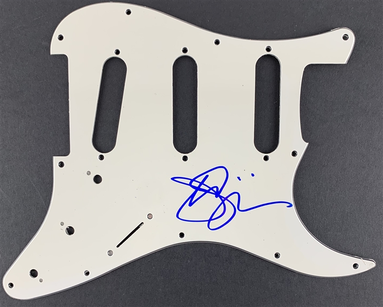 Joe Satriani In-Person Signed Stratocaster Style Electric Guitar Pickguard (John Brennan Collection)(Beckett/BAS Guaranteed)
