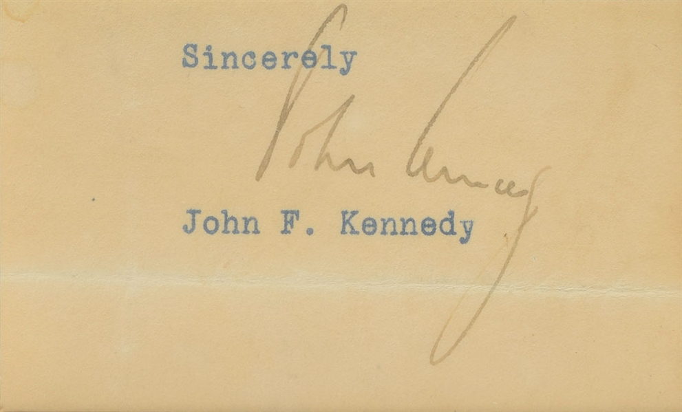 President John F. Kennedy 2" x 3" Cut Signature (Beckett/BAS)
