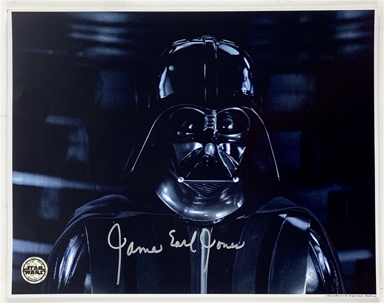 James Earl Jones Desirable 11" x 14" Color Darth Vader Photo (Official Pix)(Steve Grad Collection)(Beckett/BAS Guaranteed)