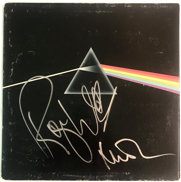 Pink Floyd: Roger Waters & Nick Mason Signed "Dark Side of the Moon" Record Album (John Brennan Collection)(Beckett/BAS Guaranteed)