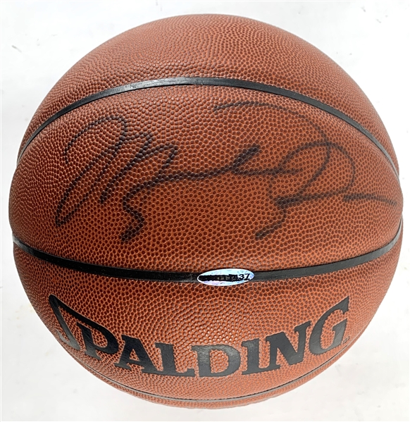 Michael Jordan Signed Spalding NBA Composite Model Basketball (UDA Hologram & Beckett/BAS LOA)