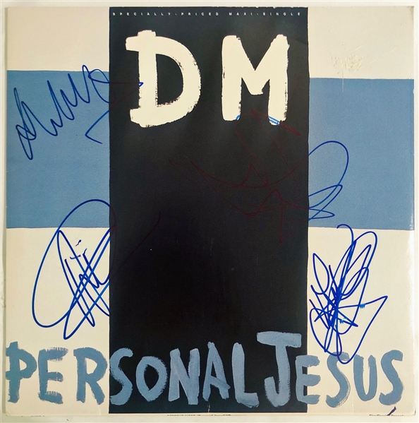 Depeche Mode Group Signed "Personal Jesus" Single Album (John Brennan Collection)(Beckett/BAS Guaranteed)