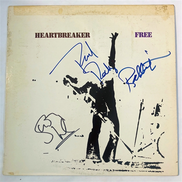 Free Group Signed "Heartbreaker" Record Album with Rodgers, Kirke and Bundrick (John Brennan Collection)(Beckett/BAS Guaranteed)