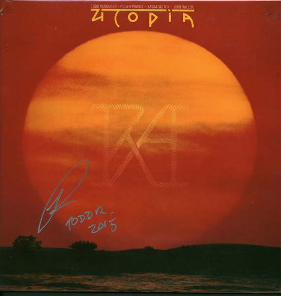 Todd Rundgren Signed "Utopia" Album (Beckett/BAS)