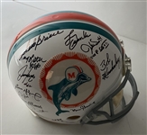 1972 Miami Dolphins (Perfect Season) Team Sized Full Sized PROLINE Helmet w/26 Sigs (JSA Witness)