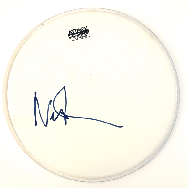 Pink Floyd: Nick Mason Signed 12-Inch Pro Model Drumhead (John Brennan Collection)(Beckett/BAS Guaranteed)