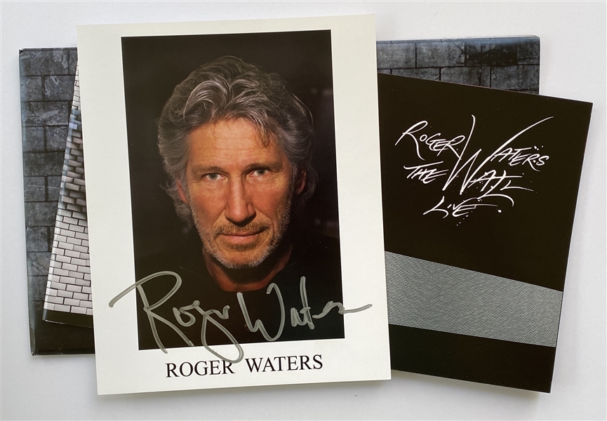 Pink Floyd: Roger Waters In-Person Signed Photo and Wall Program (Beckett/BAS Guaranteed)