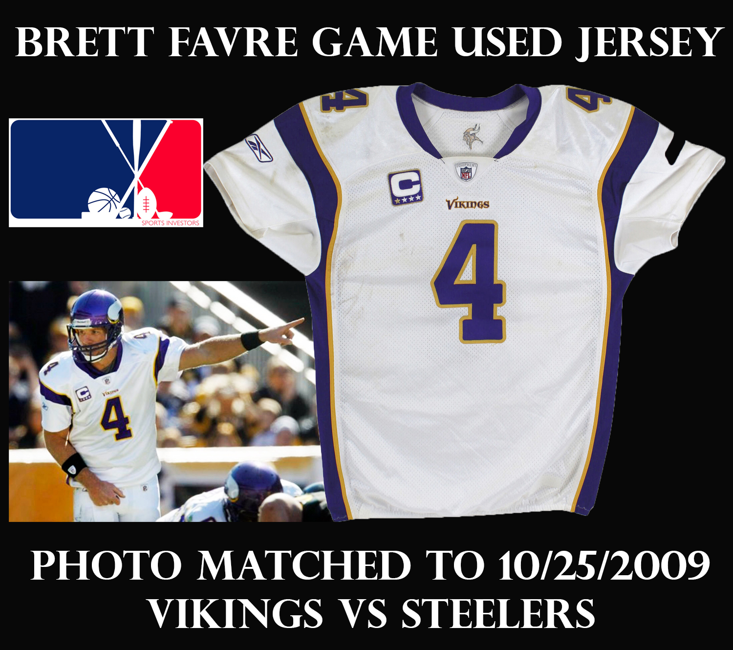 Vikings' Brett Favre Bountygate jersey is up for auction